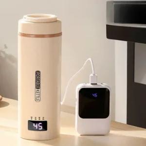 usb텀블러 차량용 라면포트 사무실 전기 쿨러 등산 텀블러 충전식