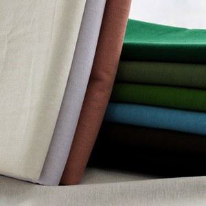 패브릭 DIY 자수 바느질 프로젝트용 원면 린넨 원단 거친 파란색 단색 천 소재 135x50cm