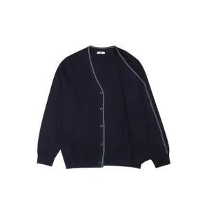 [갤러리아] 닥스셔츠 25FW 티핑 배색 포인트 가디건 DLA1SWCD101N1