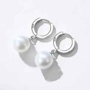[LFK5L64T_58]실버 진주 미니귀걸이 귀걸이 S925 8mm
