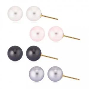 14K 진주귀걸이 스와로브스키 블랙진주 6/8/10mm