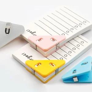 문서 삼각 모서리 집게 1개입 미술용 메모홀더 문구류 서류용 고정용 학용품 공예용