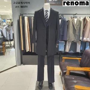 [롯데백화점]레노마 25년겨울2종 고급울캐시미어 블랙 그레이 프리미엄코트RRBH912AAS LDA