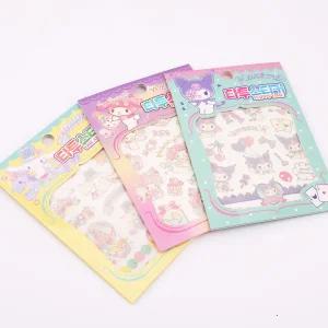 산리오캐릭터 타투스티커 2매 1세트 3타입 패션스티커 판박이 지워지는