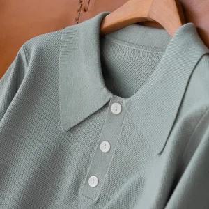 (안나앤플러스) A. 리버 와플 카라 니트[니트C0722P01] 빅사이즈