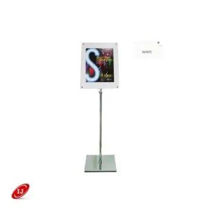 포스터 다보 크롬 스탠드 ADS-46CP A4 가로세로 흰색 간판 포스터 진열 광고 배너 베너 현수막