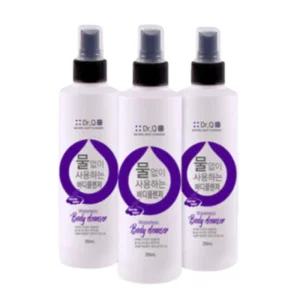 물 없이 사용하는 바디 클렌저 250ml x 1개 미스트 스프레이 클렌져 목욕 샤워 비누