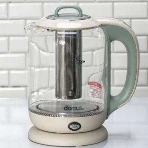 도무스 커피포트 전기 주전자 티포트 차 주전자 1.7L/커피/포트/온도/조절/자동/가정용/보온/기능/티메이커
