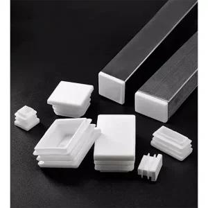 아연각관 사각형 플라스틱 흰색 삽입 블랭킹 엔드 캡 튜브 파이프 플매트 카펫 러그 마개 10x20mm 30x30mm