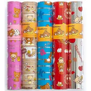 리락쿠마 증착 롤포장지/캐릭터/졸업/포장지/과일/포장/용지/고급/종이롤/비닐/선물/반짝이/종이/선물용/