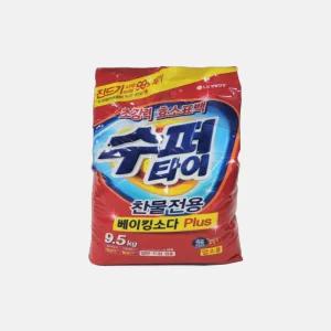 엘지 수퍼타이9.5kg 찬물전용 베이킹소다 플러스 대용량 가루세제 일반 드럼겸용