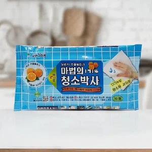 유젯 1714마법의항균클린 (30매1p)청소박사 자동차 기름때 오토바이 책상 컴퓨터 생활용품