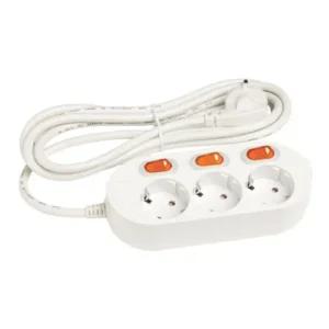 피스코리아 접지 개별 스위치 3구 2M PON1332 멀티탭 학용품 사무용품 문구 데스크용품 서류정리 서류파일