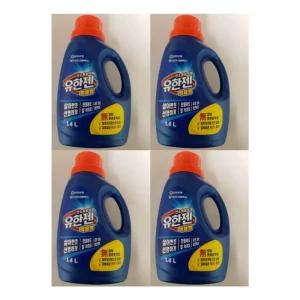유한젠 액체형 표백제 1.4L 용기 4개입 유한양행 유한젠 액체형 액체세제 1.4L 용기 유한양행