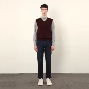 [롯데백화점]인디안 [광복점]중년 남성 워셔블 솔리드 베스트 MIEBV4F831115GL