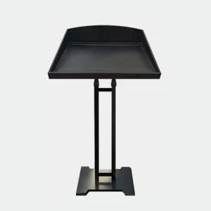 아크릴 메뉴판거치대 강연대 텍스타일 600mm 흑색 보면대 높이조절 각도조절