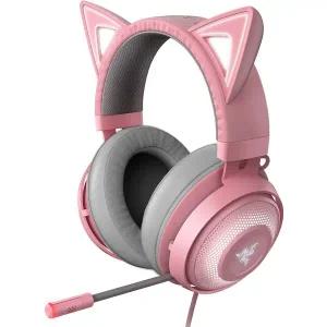 Razer Kraken Kitty RGB USB 게이밍 헤드셋 THX 7.1 Spatial Surround Sound 노이즈캔슬링