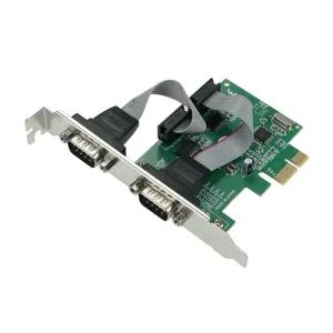 PCI Express 카드 RS232 2포트 PCIe x1 DB9 시리얼