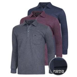 [파파브로] 남성 국산 기모 포켓 카라 티셔츠 NA-KAK-226,7,8