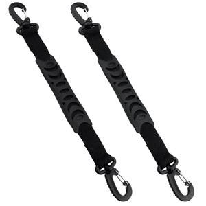 ZZHXSM 2PCS 플라스틱 롤러 스케이트 더블 후크 버클 30~35cm 가방 액세서리 운반 손잡이 더블 후크 퀵 릴리스 핸들 인라인 스케이트 액세서리 롤러 스케이트 스키 부츠 후크 버클 블랙