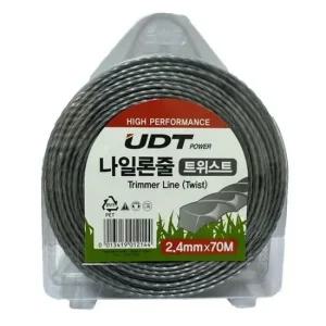 141268 나일론줄-트위스트 사각 70m 2.4mm 전동 엔진 예초기 예초기액세서리