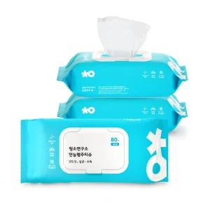 [청소연구소] 국내생산 살균소독 만능 행주티슈 (80매x3팩)