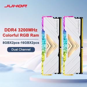 [로로구대]JUHOR RGB DDR4 16GBX2 3200MHz 8GBX2 듀얼 채널 데스크탑 게이밍 메모리 램