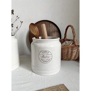 북유럽 수저보관함 도자기 조리도구통 화병 수저통 빈티지 중형/랜덤/10 2x14 8cm