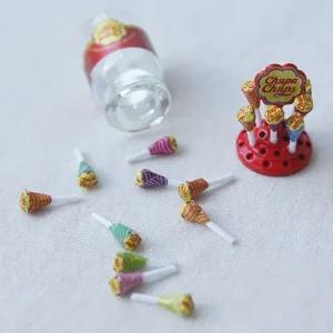 유리병에 담긴 막대사탕 미니어처 1P 인테리어 소품 미니소품 카페소품 감성소품