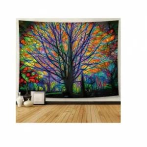 커텐 가리개 바란스 환상 주방커튼 포스터 나무 (3NtWq)