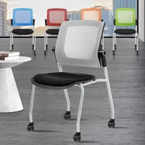 대기실 강의실 팔걸이없는 대기 a27 바퀴의자 회의용 편한 사무