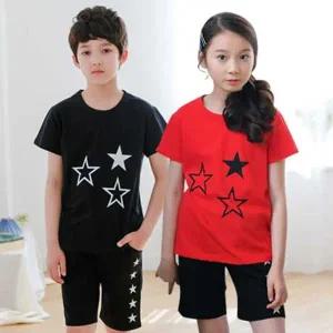 [보리보리/잭키드]블랙스타별4부바지세트 여