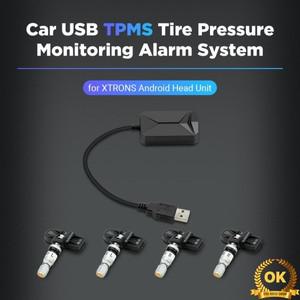 XTRONS TPMS08 차량용 USB 타이어 공기압 모니터 시스템 (내부 센서 4개) 안드로이드 장치용