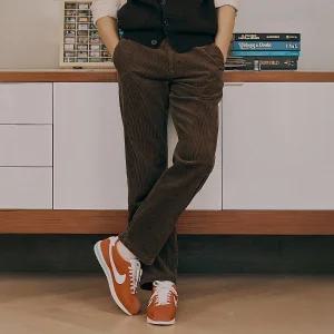 (백화점상품) 빈폴 슬랙스 캐주얼 팬츠 남자 바지 중골 코듀로이 레귤러 셋업 브라운 (BC4X21C61D)