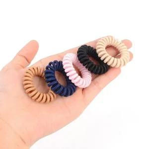 고품질 헤어끈 5P 실리콘 헤어 머리끈 머리고무줄 (WFJUH77)