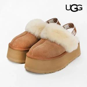 [UGG]어그 털슬리퍼 펀케트 겨울 양털 실내화 체스트넛 1113474-CHE