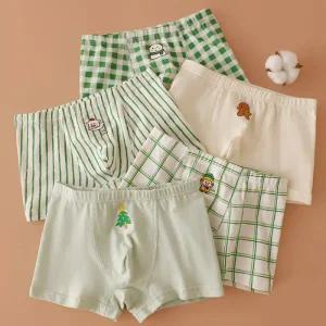 MIMO 남아/주니어 코튼 사각팬티 5매세트(333)