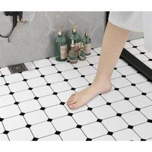 욕실바닥 붙이는 화장실 방수 40x80cm 장판 리폼 벽데코타일 두꺼운 미끄럼 라인