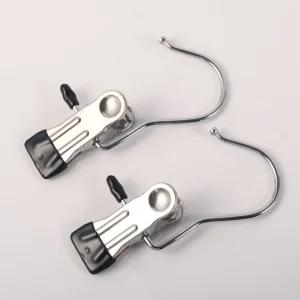 논슬립 스텐 후크 클립 바지 집게 수납 걸이 외집게/빨래/고리/수세미/집개/다용도/멀티/사진/집게/싱크대