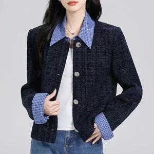 [하프클럽/몽벨리즈]체크레이어링트위드자켓 mde2302364