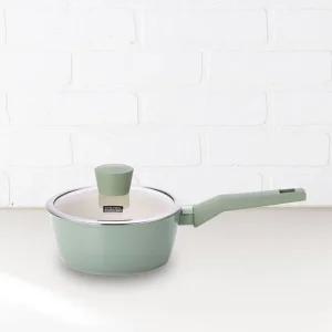 키친플라워 그린애플 인덕션 편수냄비 18cm