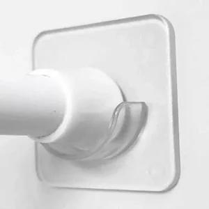 접착 후크 커튼봉고리 커튼봉 압축 봉 투명 걸이 벽행거 커튼봉고정 압축봉 커튼봉설치 커튼봉고리