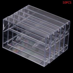 카세트 카팩 테이프 녹음 케이스 오디오 보관함 투명 방진 상자 10