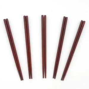 전통 젓가락 원목 세트 옷칠 나무 5개 젓가락 옻칠젓가락 저분 건강젓가락 젓가락세트