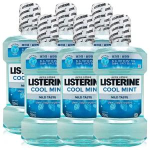 리스테린 쿨민트 마일드 가글 750ml 6개