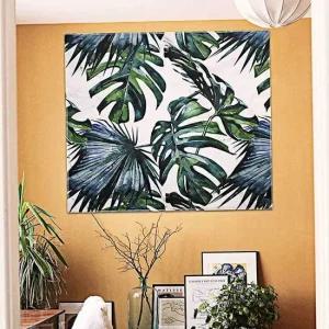 캔버스 그림 패브릭 몬스테라 액자 인테리어 거실 M 거실 캔버스인쇄 일러스트 포스터 림액자