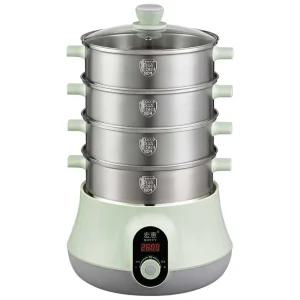 전기만두찜기 스텐 채소 야채 스팀 가열 포트 찜솥 찜기 - 19CM 3단