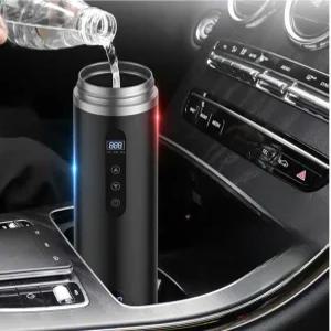 시거잭커피포트 차량용 히터 온수물 가열 보온 티포트 블랙 티포트(차량겸용)+수납가방