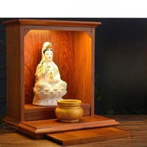 불교제단 불당 불상 부처님 명상 신당 벽걸이 장식 제단(12인치/내부높이32cm)