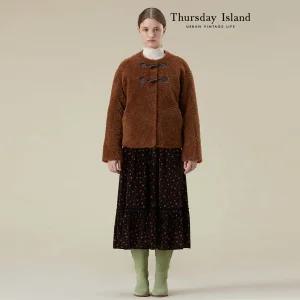 [Thursday Island] 패턴벨벳 스커트(T238MSK232W)
